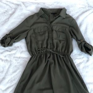Olive-Green Bebop Dress